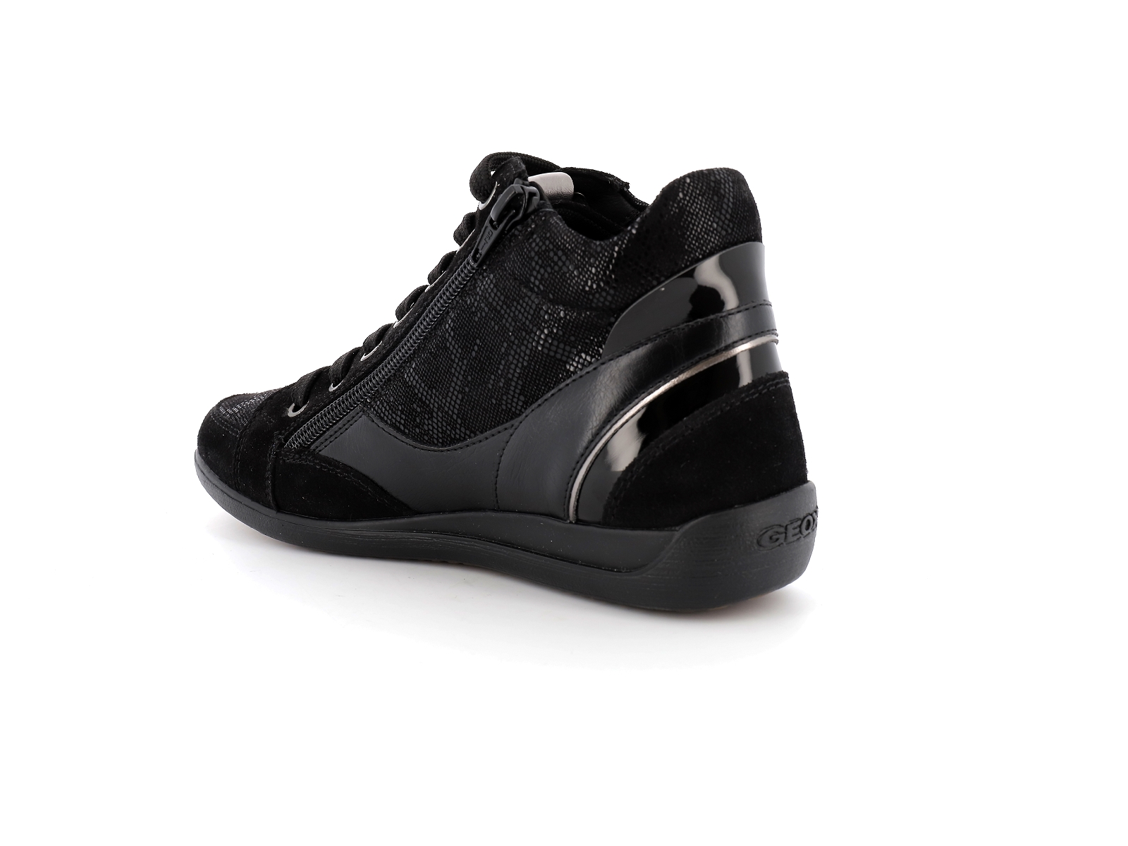 Geox-D MYRIA-D1668A Matières combinées Noir