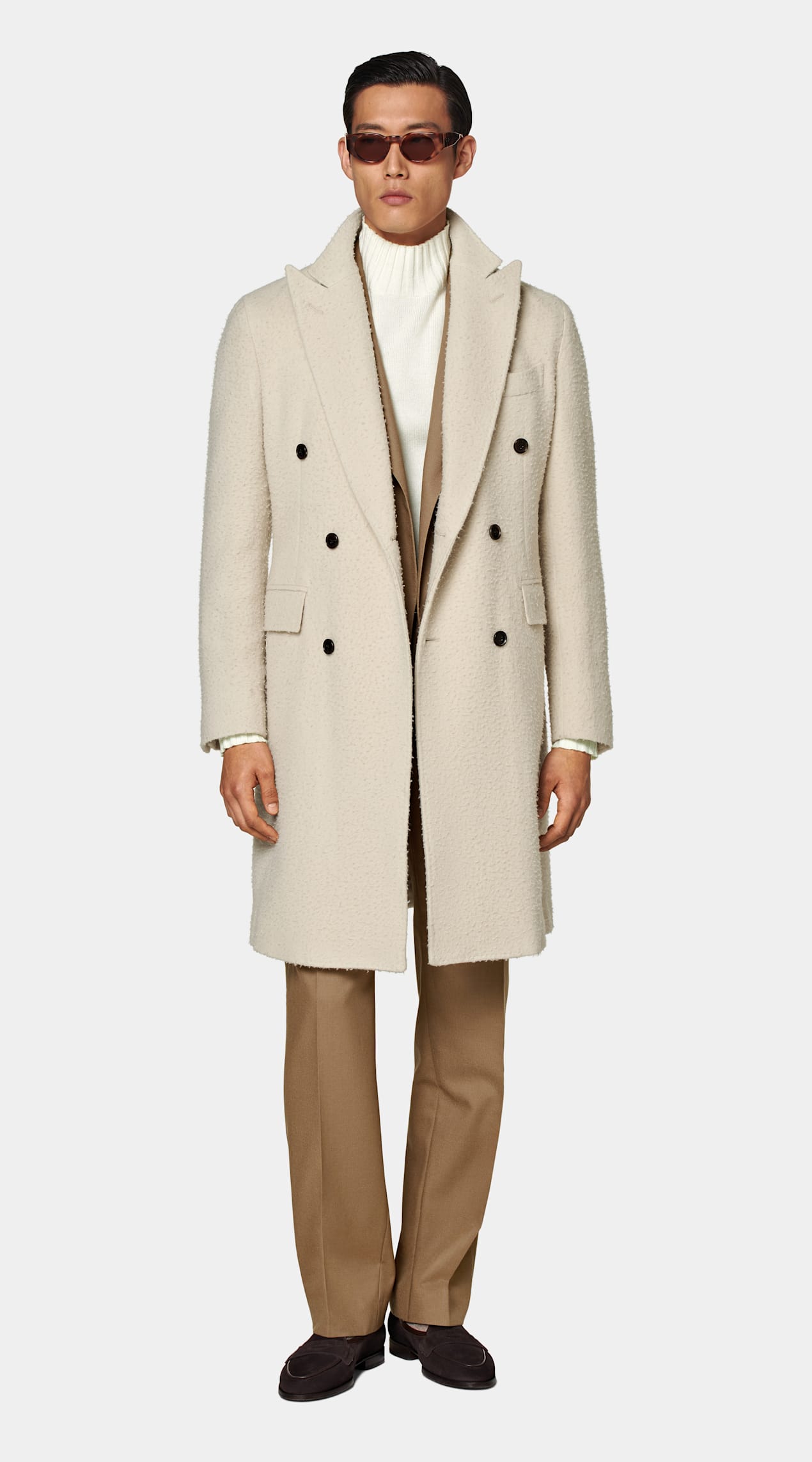 Manteau long sable