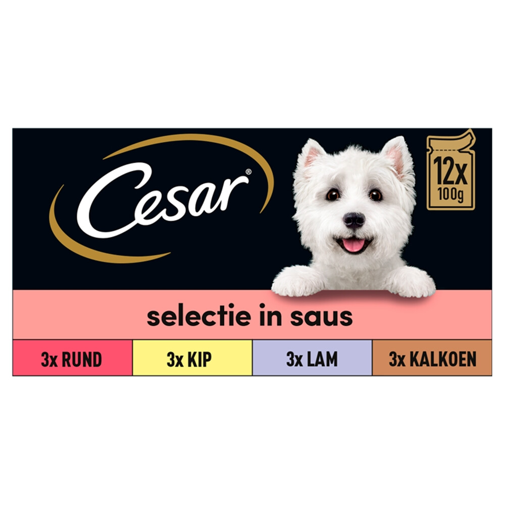 Cesar Maaltijdzakjes 12-pack in Saus12 x 100 gr