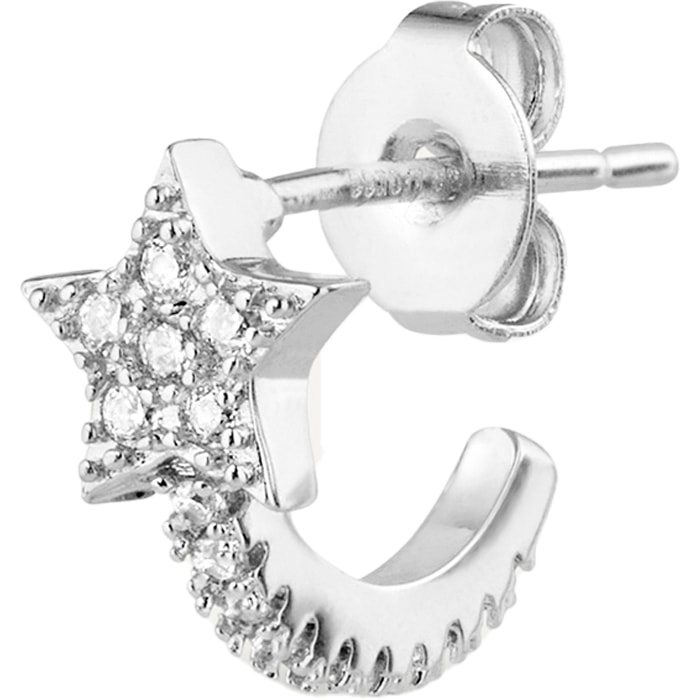 Boucle d'oreille - Mimi - Laiton plaqué argent 10 microns
