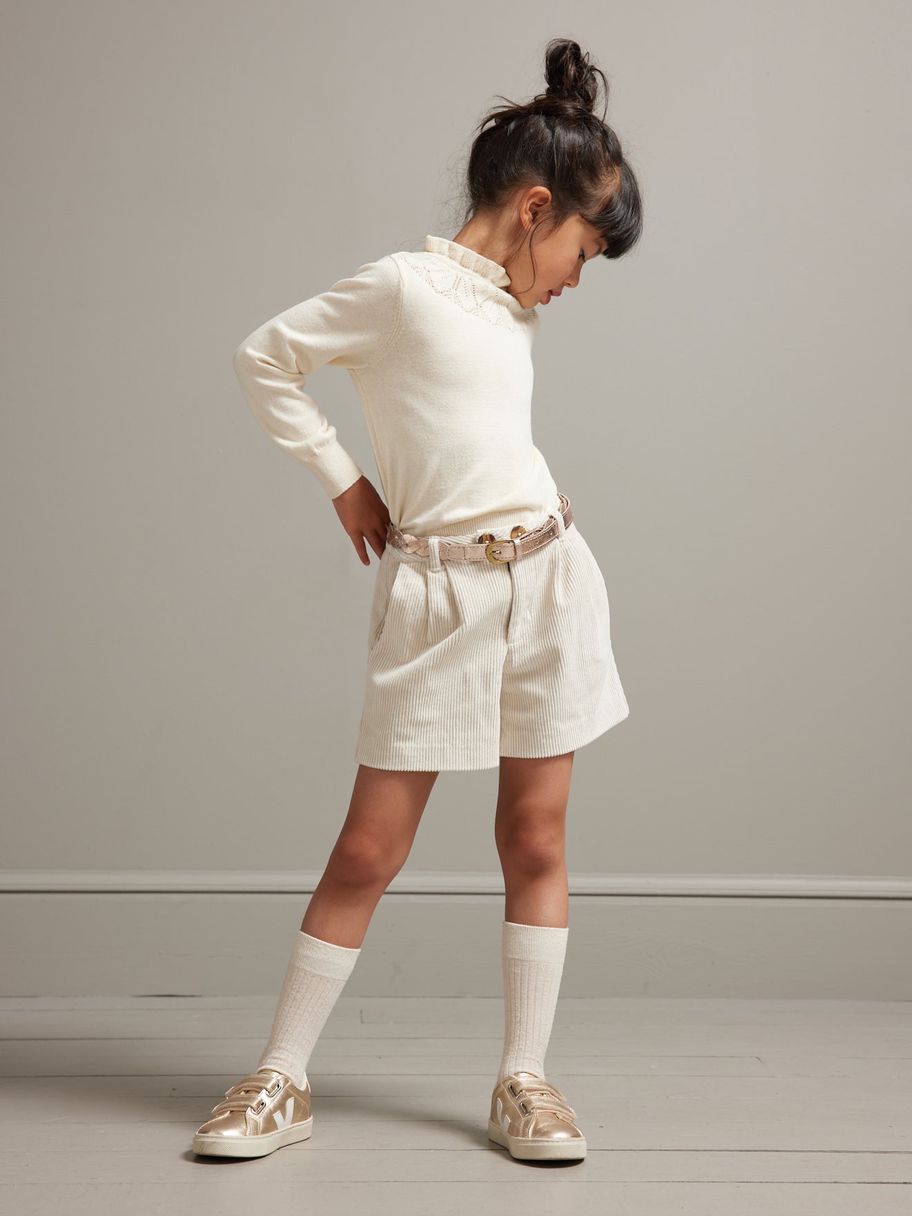 Short taille haute Fille