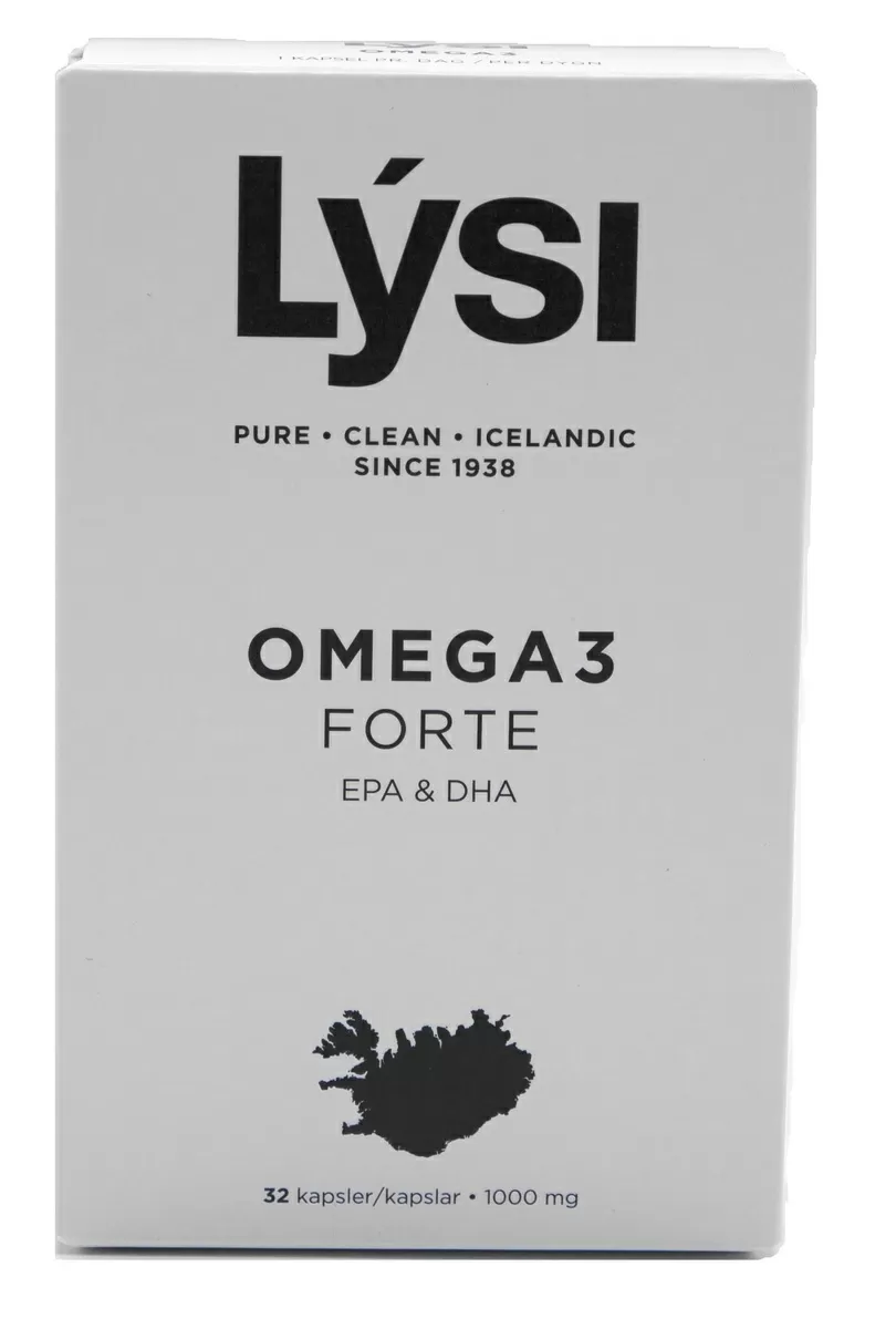 Lýsi Omega-3 Forte - 32 kap