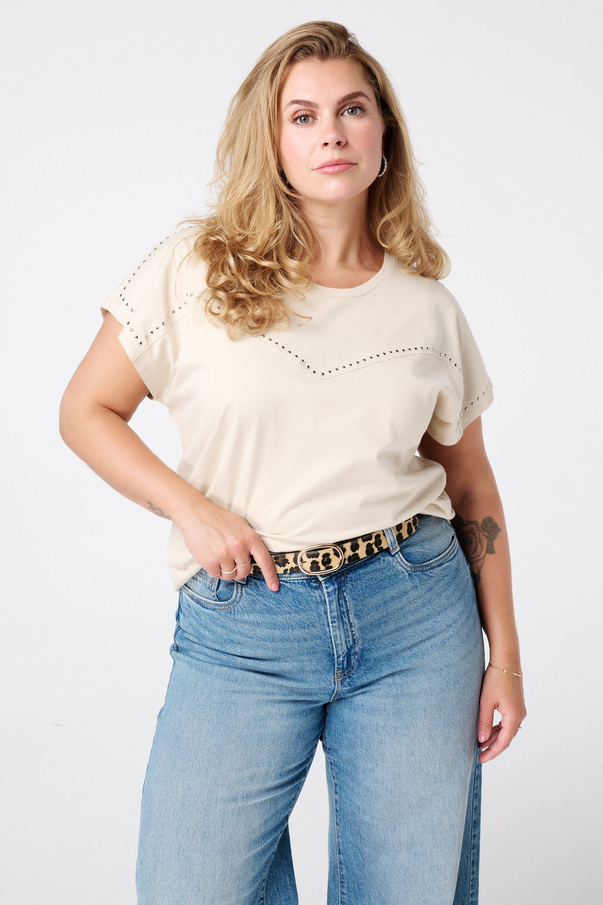 Riem met dierenpatroon Multi brown