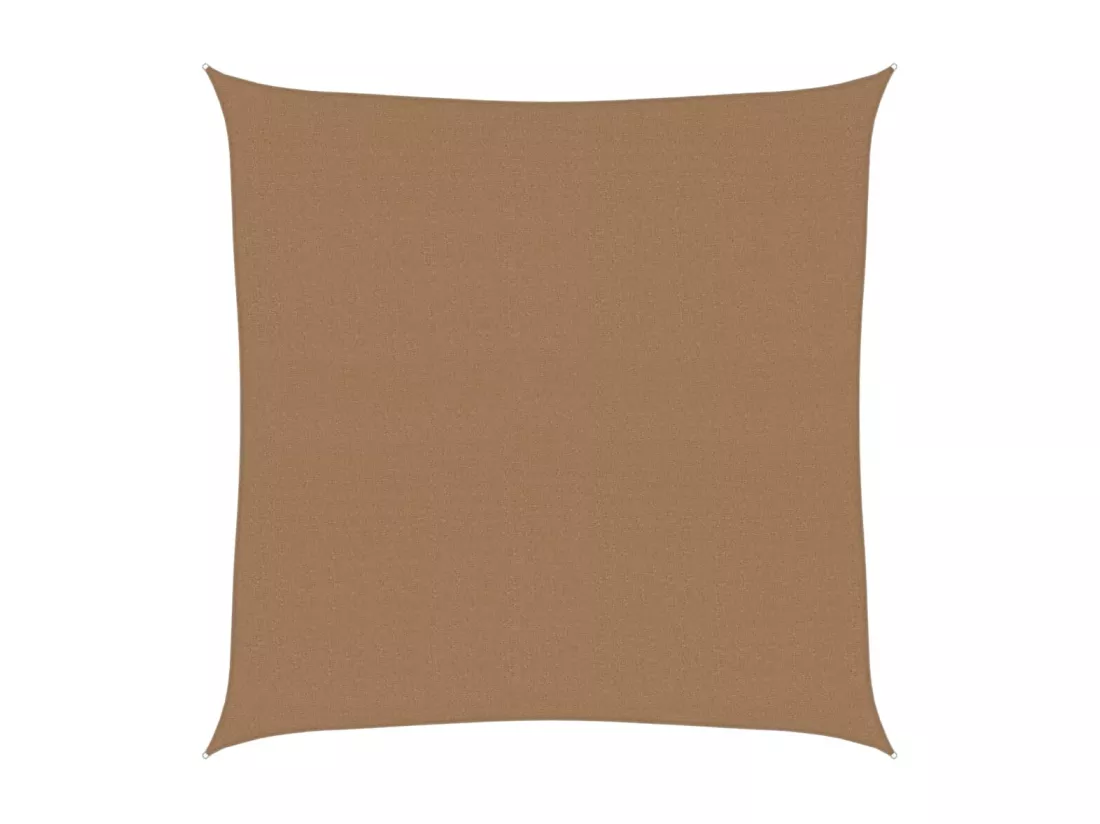 Voile d'ombrage 160 g/m² Taupe 7x7 m PEHD