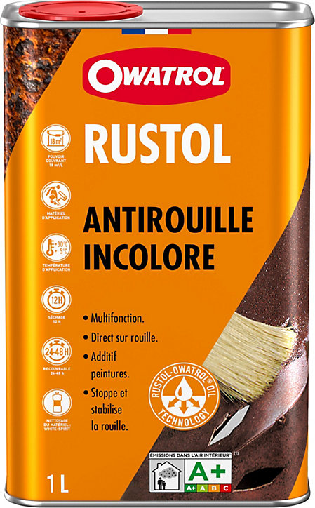 Anti-rouille extérieur incoolore Rustol Owatrol 1L