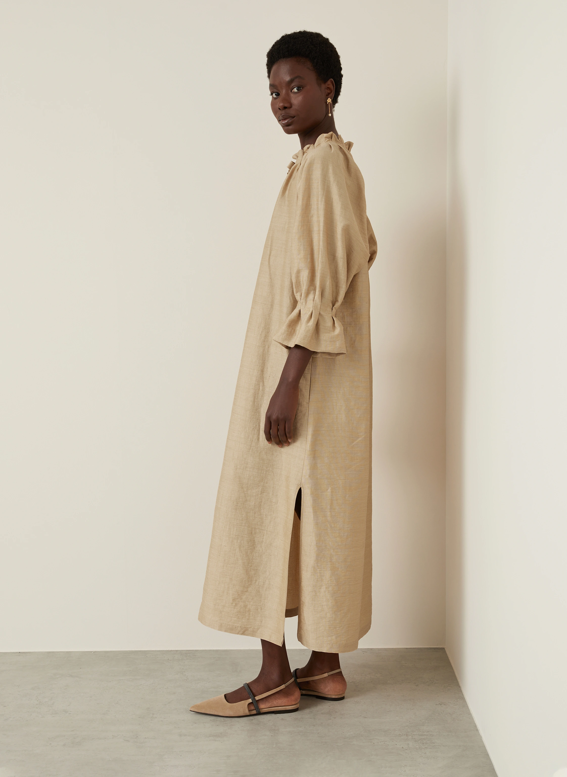 Max Mara Kleid JENE mit Leinen und Seide