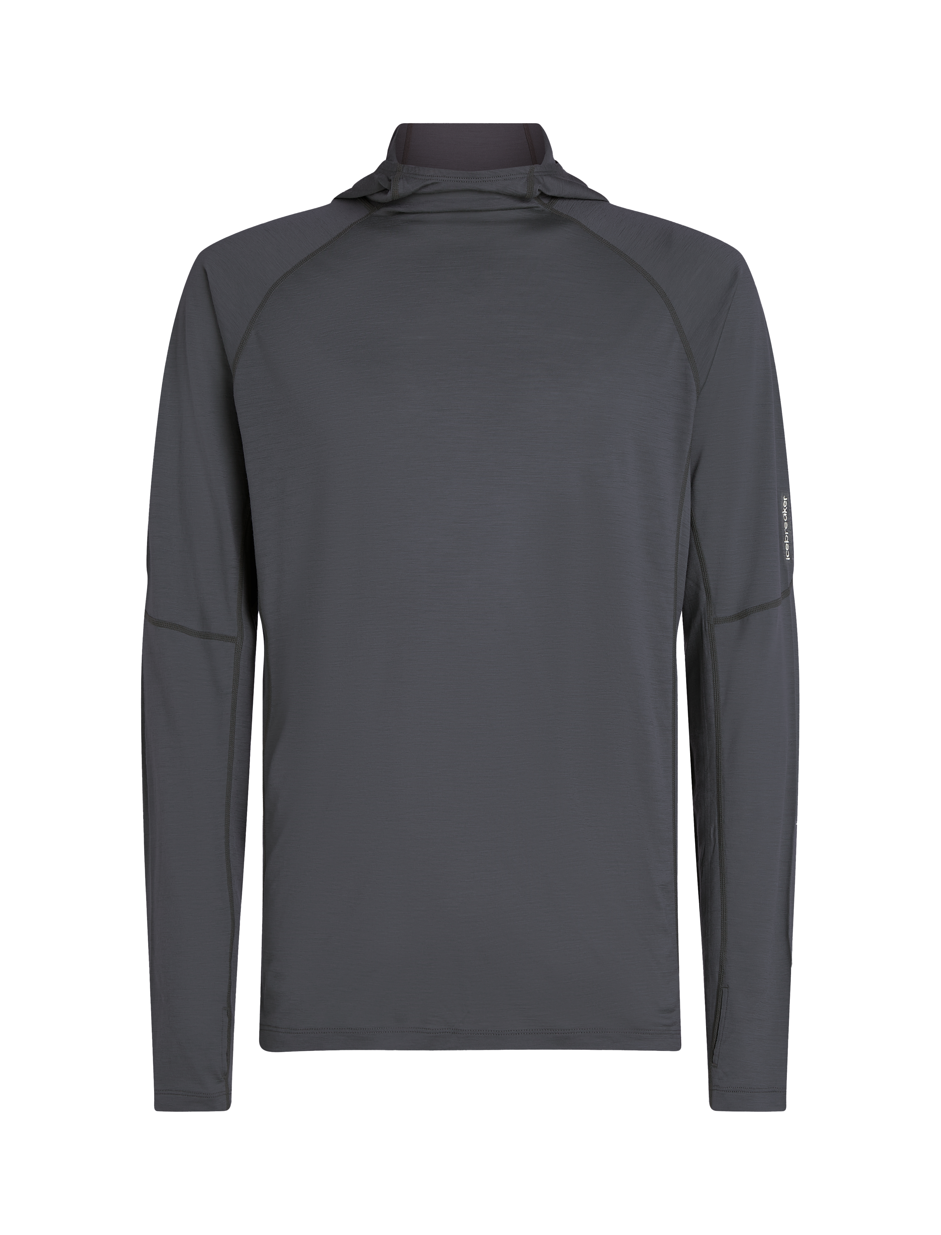 150 MerinoFine Ace LS Hoodie Herre Obsidian