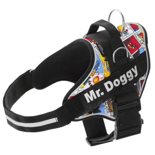 Coleira para cães com estampa personalizada de quadrinhos do Super Doggy