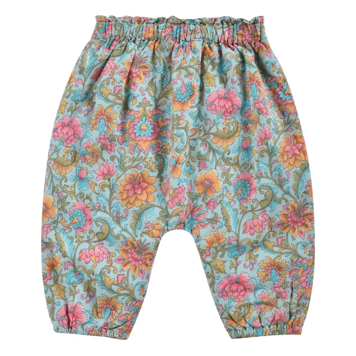 Louise Misha Jupe-culotte Amandine Fleurie | Bleu Vert