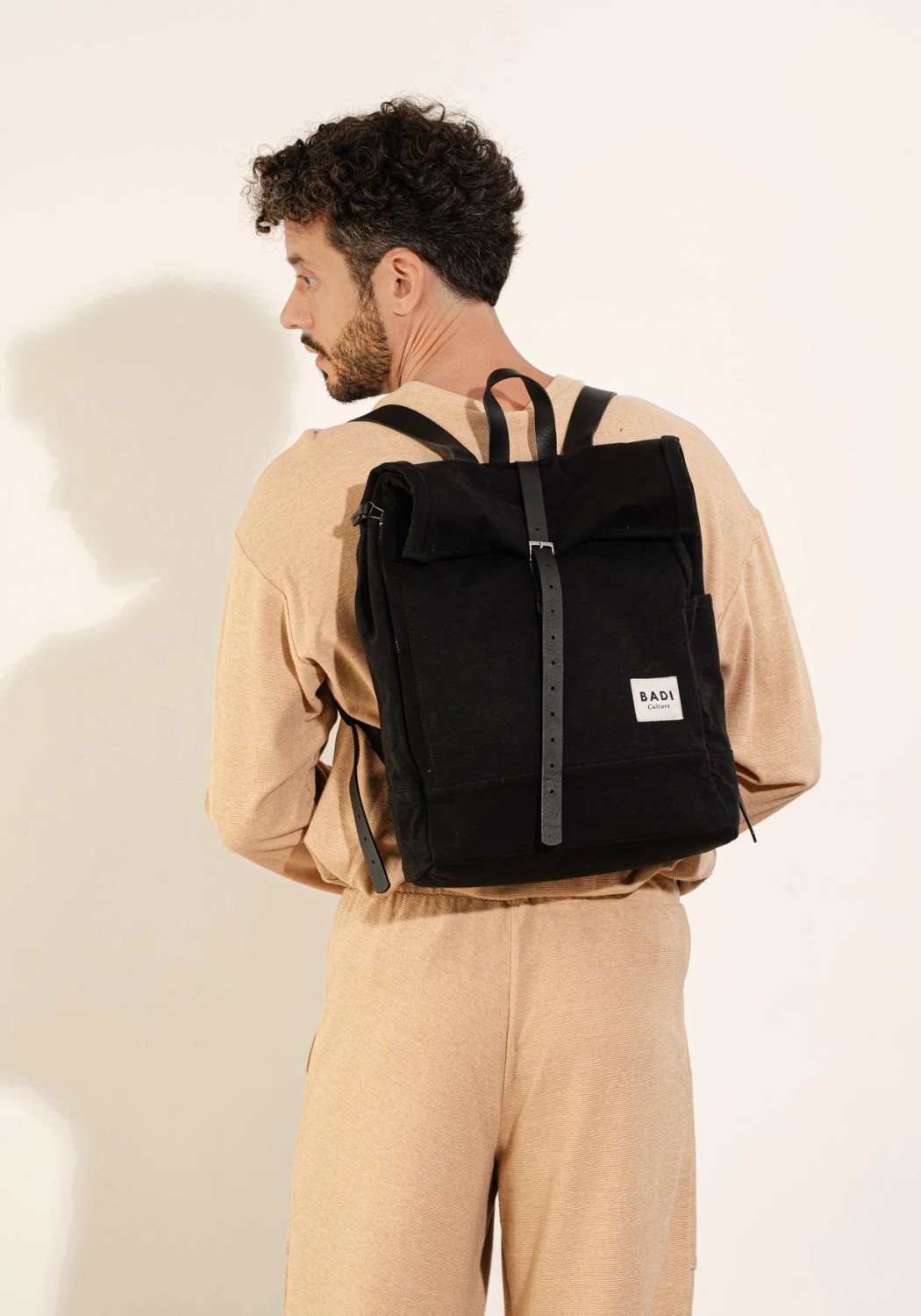 BADI Culture Roll-Over Rucksack Roll-Over Backpack Black