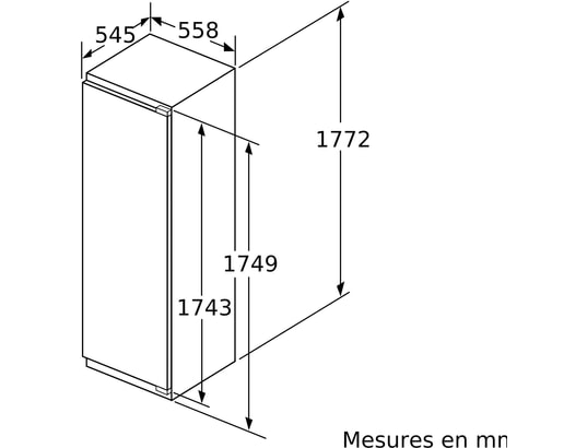 NEFF - Congélateur encastrable armoire GI7813CE0, N70, No Frost, SoftClose