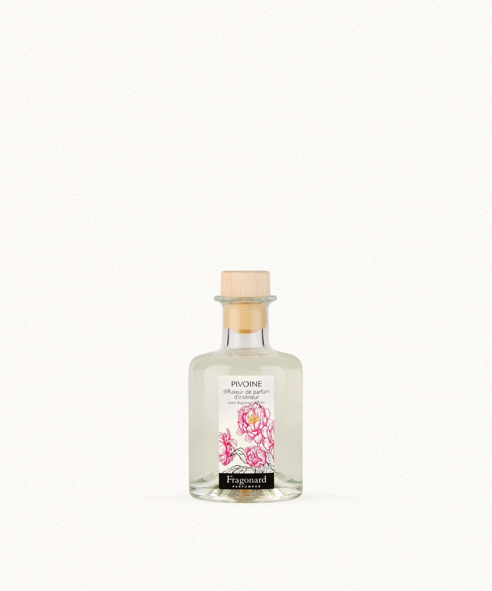 Pivoine  Diffuseur + 10 bâtonnets - flacon 200 ml