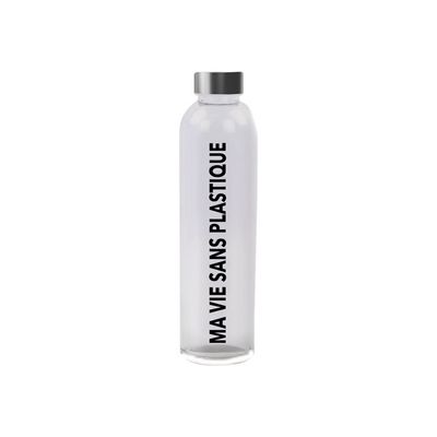 Little Balance - Gourde bouteille d'eau en verre transparente - 750 ml