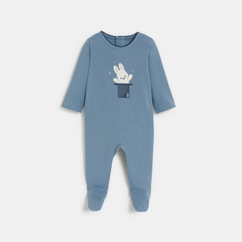Dors-bien jersey lapin magicien bleu bébé garçon Bleu