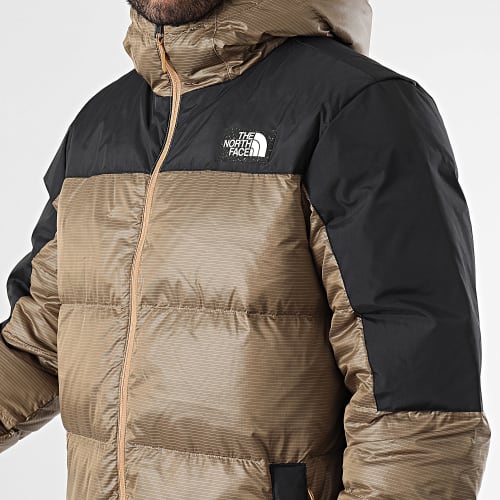 Doudoune Capuche Diablo Recycled Down A7ZFQ Marron Noir