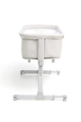 Beemoo CARE 2-i-1 Bedside Crib & Lekegrind, Light Grey