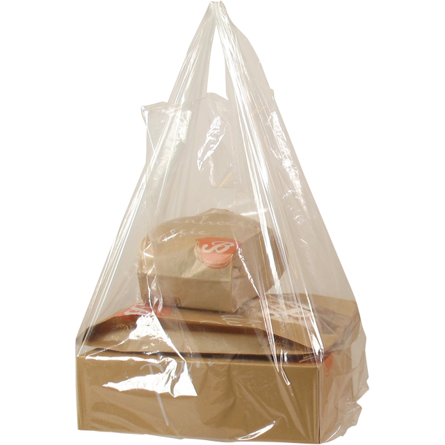 Tas, LDPE, 30x 10x60cm, hemddraagtas, transparant