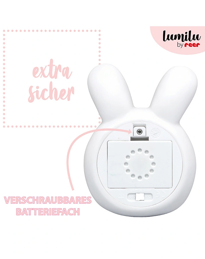Nachtlicht LUMILU - BUNNY (9,1x6,8x12,3) in weiß