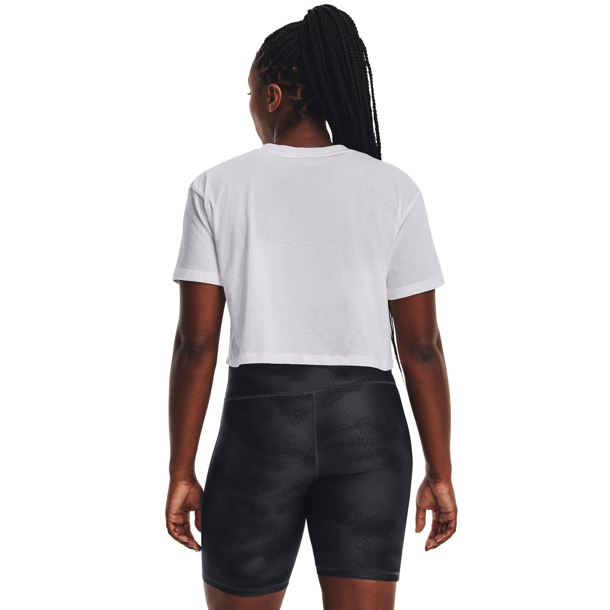 Under Armour Logo Crop Short Seeve T Shirt
