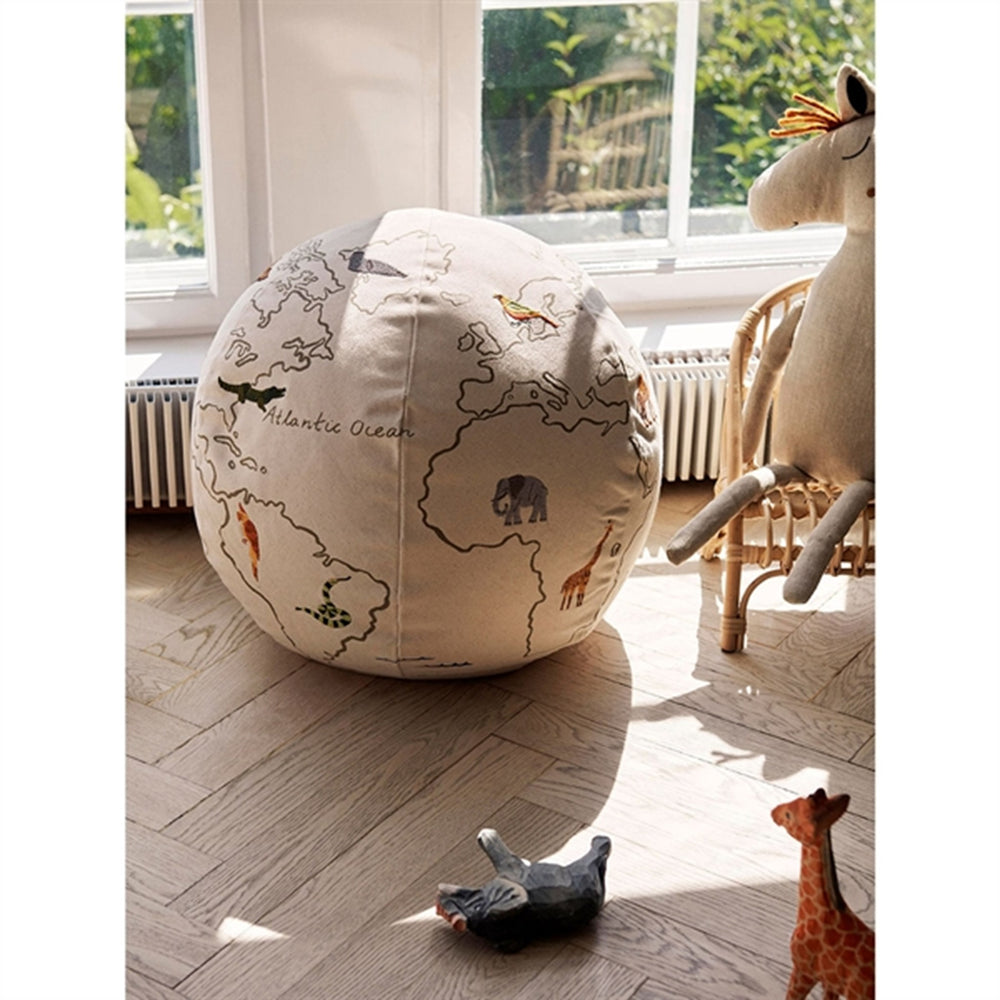 Verden Puf Off-White - Ferm Living → Luksusbaby.dk
