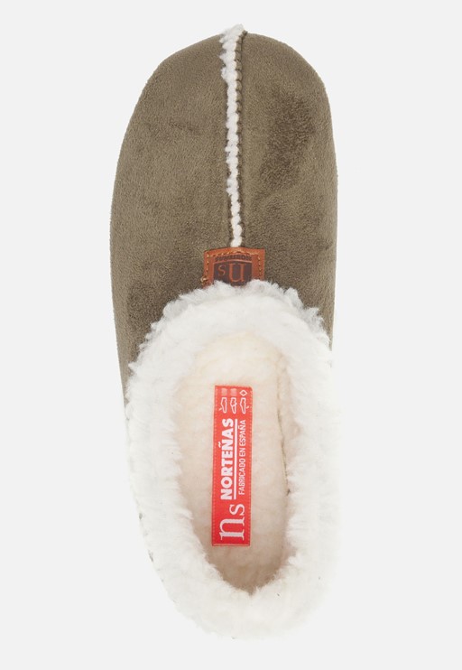 Nortenas Pantoffels groen Textiel