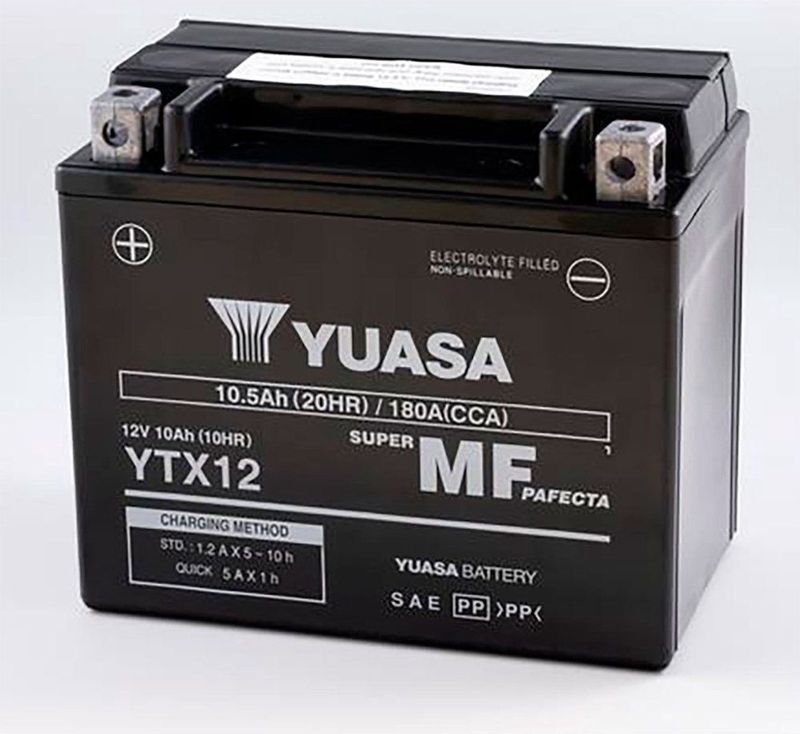Yuasa - YTX12 FA - Accu - 12V - 10Ah - Factory Activated