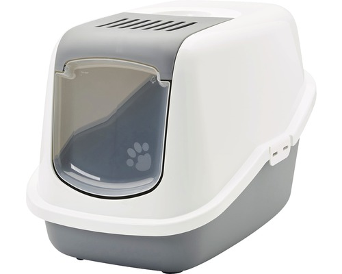 SAVIC Nestor kattenbak 56x39x38,5 cm witgrijs