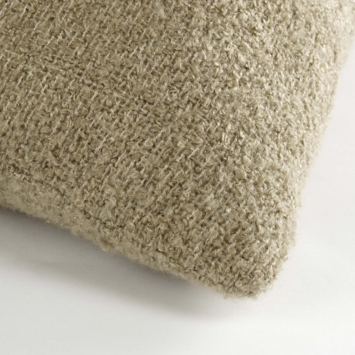Kussen geweven structuur beige 45 x 45 cm