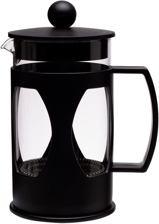 Mimo Style Cafeteira Prensa Francesa, Capacidade Para 600 ml, Com Haste e Al&ccedil;a, Resistente, Suporta Altas e Baixas Temperaturas (-20 &deg;C a 180 &deg;C), Excelente Sistema de Filtragem