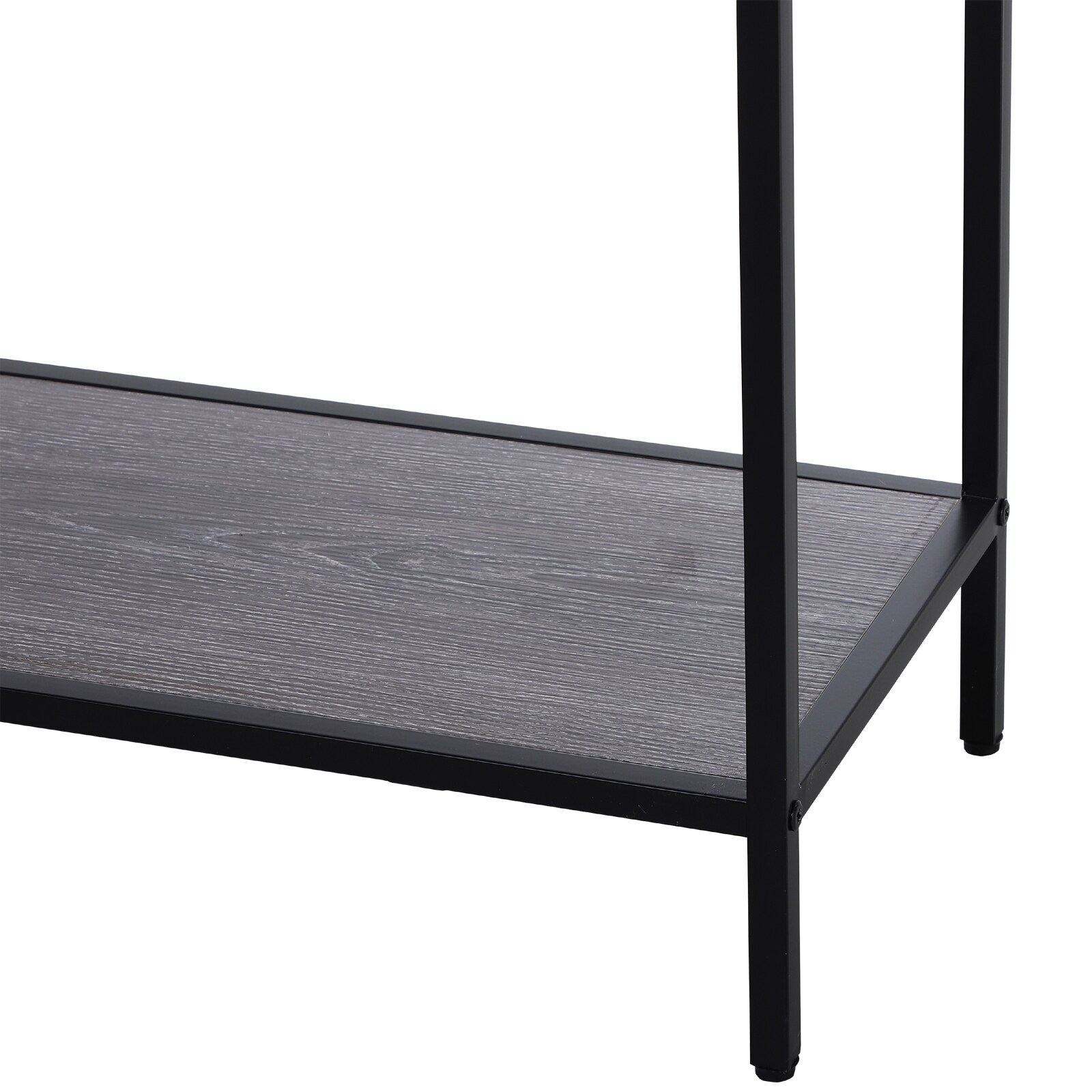 HOMCOM Konsolentisch mit 2 Schubladen grau, schwarz 120 x 30 x 81,5 cm (LxBxH)