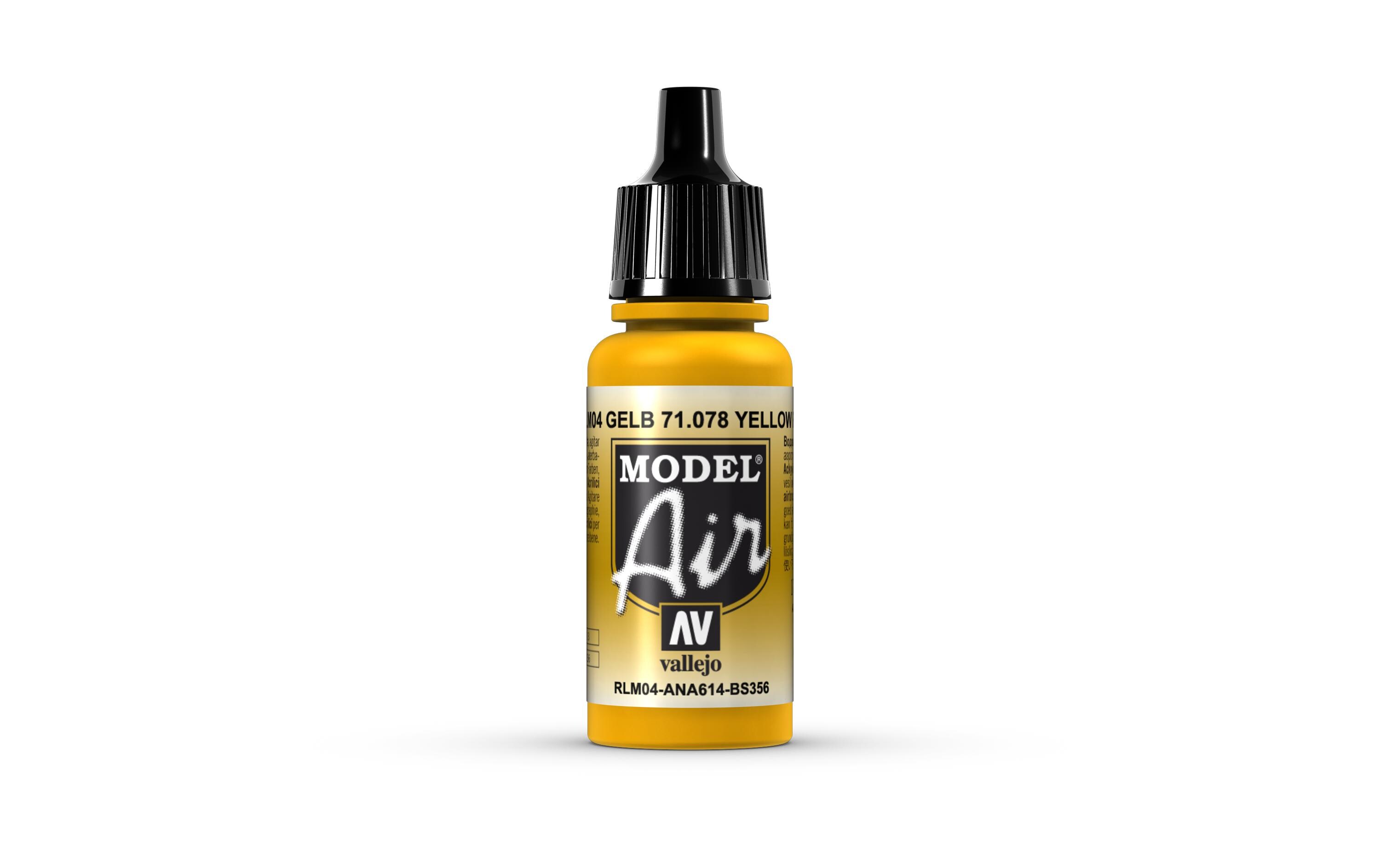 Airbrushfarbe Gelb RLM04 17 mlAcryl Model Air Color für Airbrush