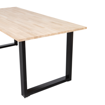 WOOOD Tablo eettafel eiken met U-poot 180x90 cm
