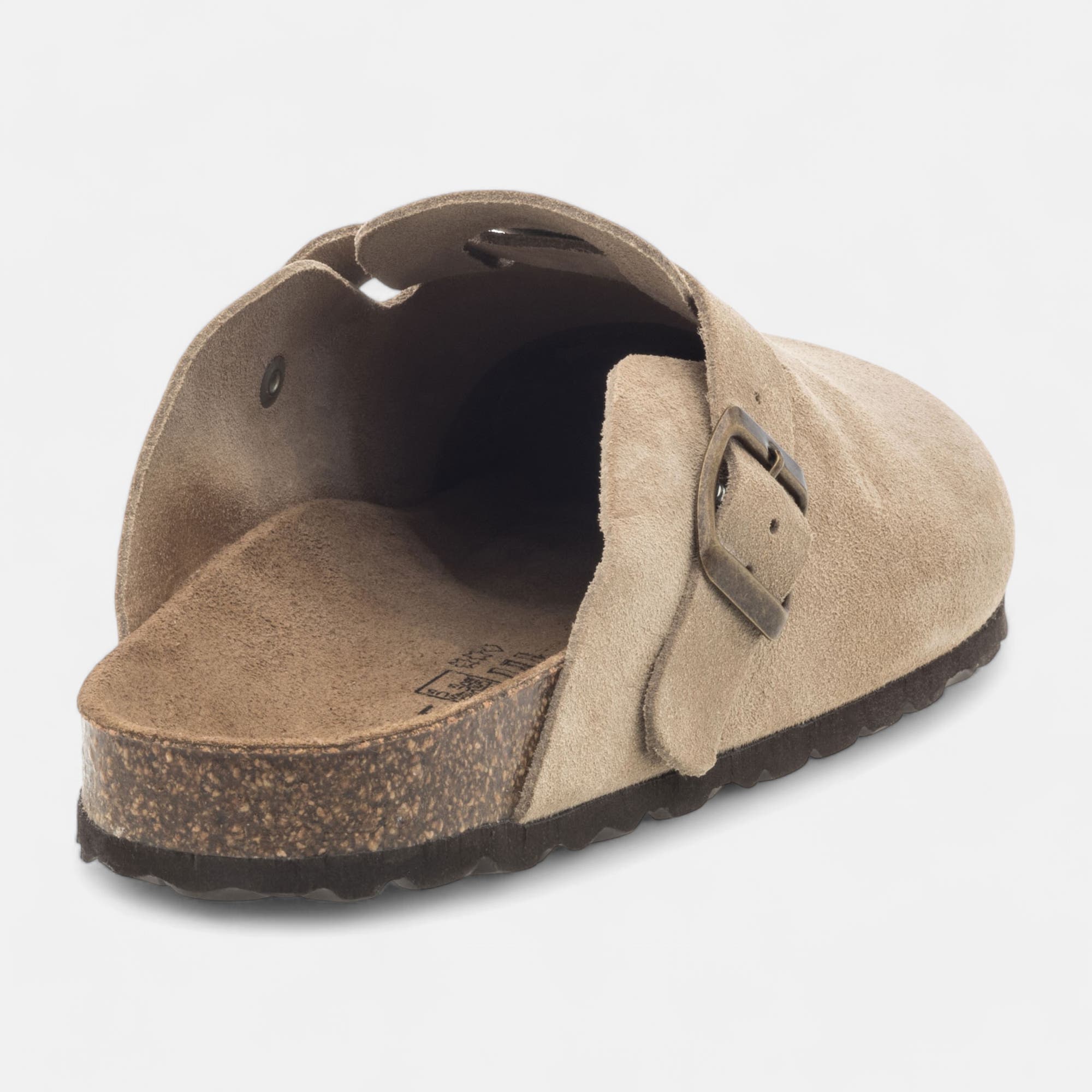 Sabots Homme en cuir beige