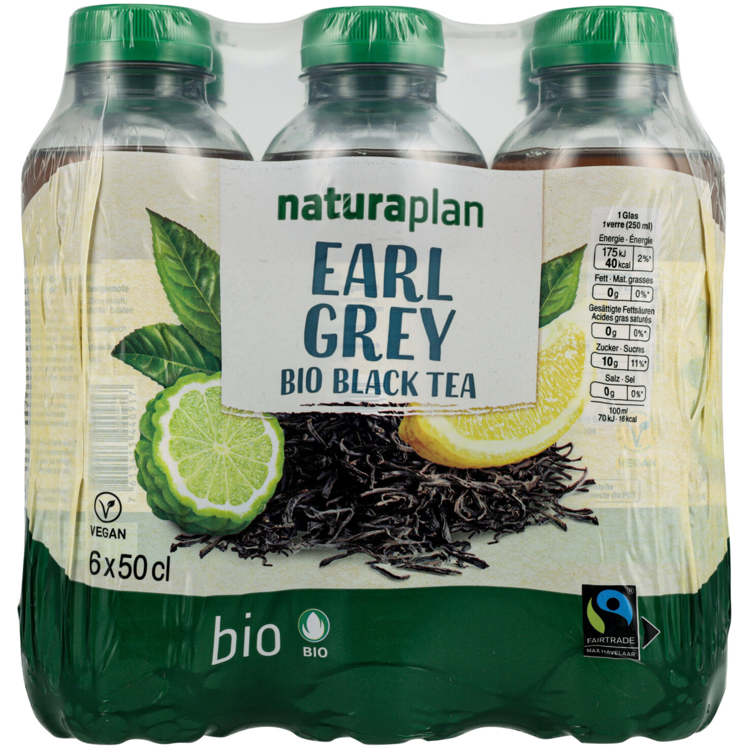 Naturaplan Bio-Black Tea Earl Grey 6x50cl -300cl