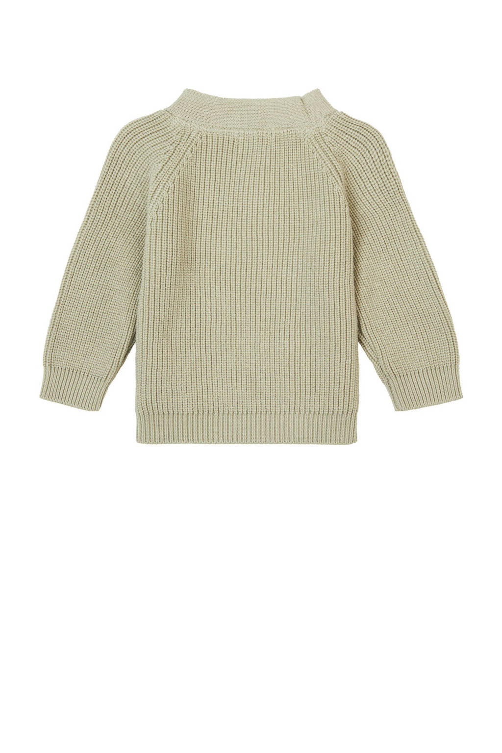 Noppies baby grofgebreid vest groen