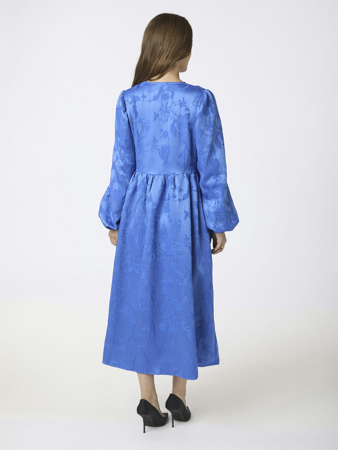 Neo Noir Lillibet Jacquard Dress Blue