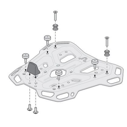 Top case SW-MOTECH KIT COMPLET DUSC XL NOIR (55 Litres) - Noir