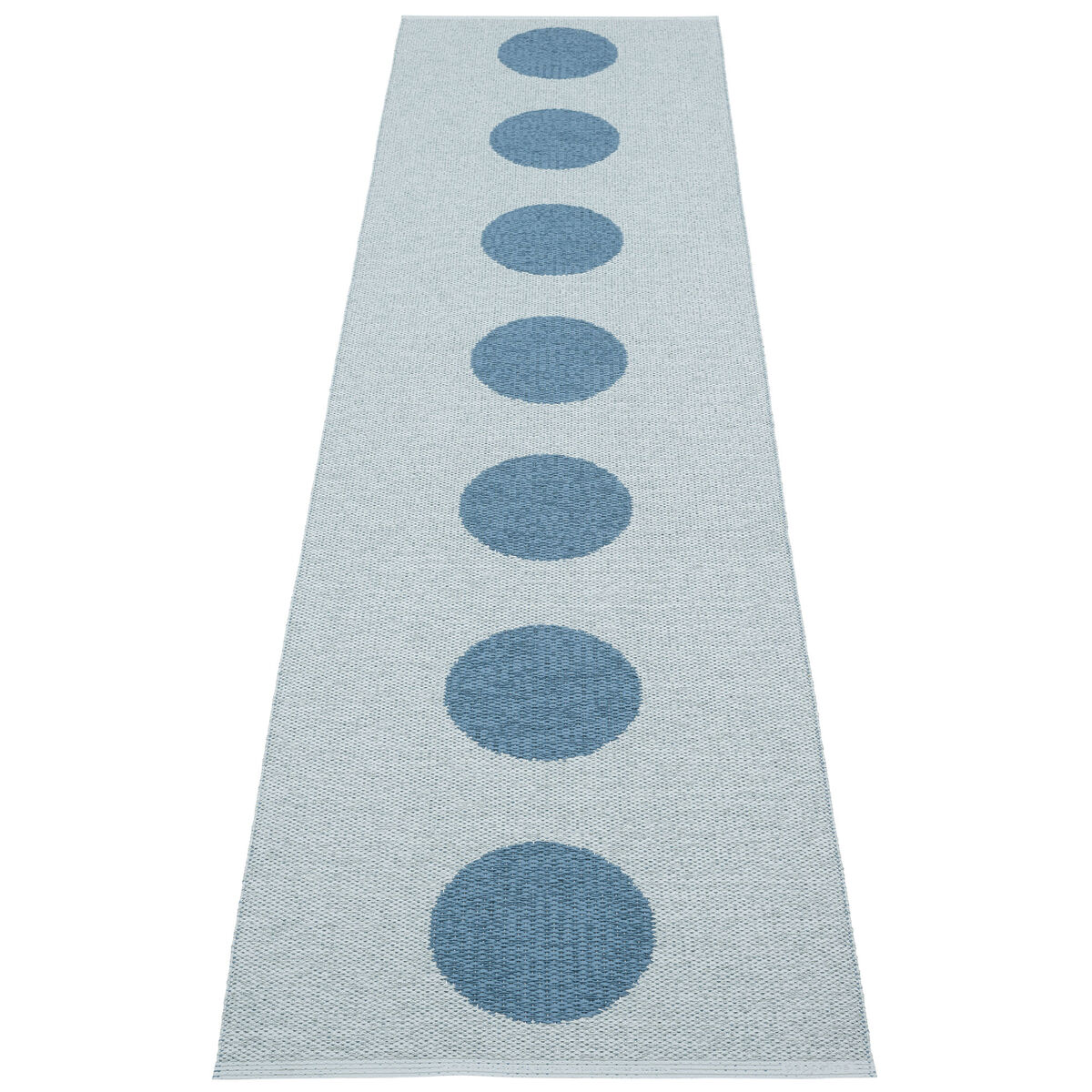 Pappelina Vera Pop teppe 70 × 280 cm, river/blue fog