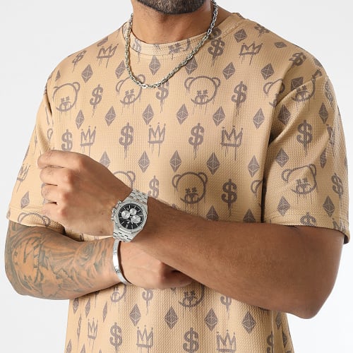 Tee Shirt Oversize Large Lifestyle Maison De Couture 0052 Beige