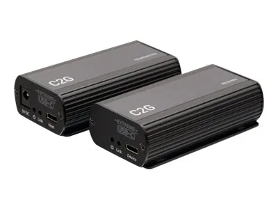 C2G 1-Port USB C Extender Transmitter to Receiver Kit - USB 3.2 Gen 1 - USB-forlængerkabel - op til 10 m