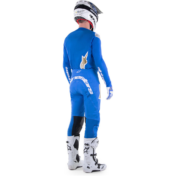 Alpinestars - Maillot Supertech Bruin Bleu / Or