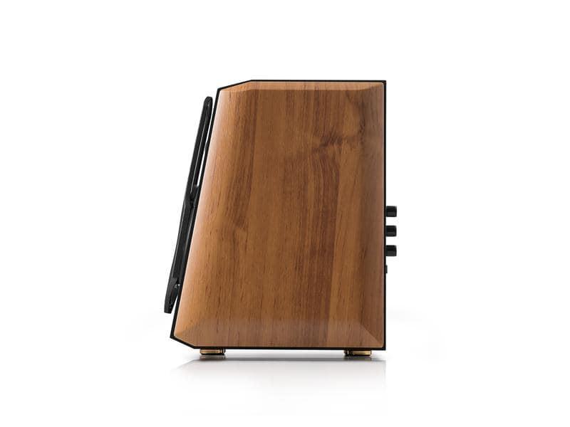 Edifier Regallautsprecher Paar S1000MKII Braun Hi-Res-zertifizierter Multimedia-Lautsprecher mit 120 Watt Leistung, Bluetooth, 2x RCA, 1x koaxial, 1x optisch Eingängen