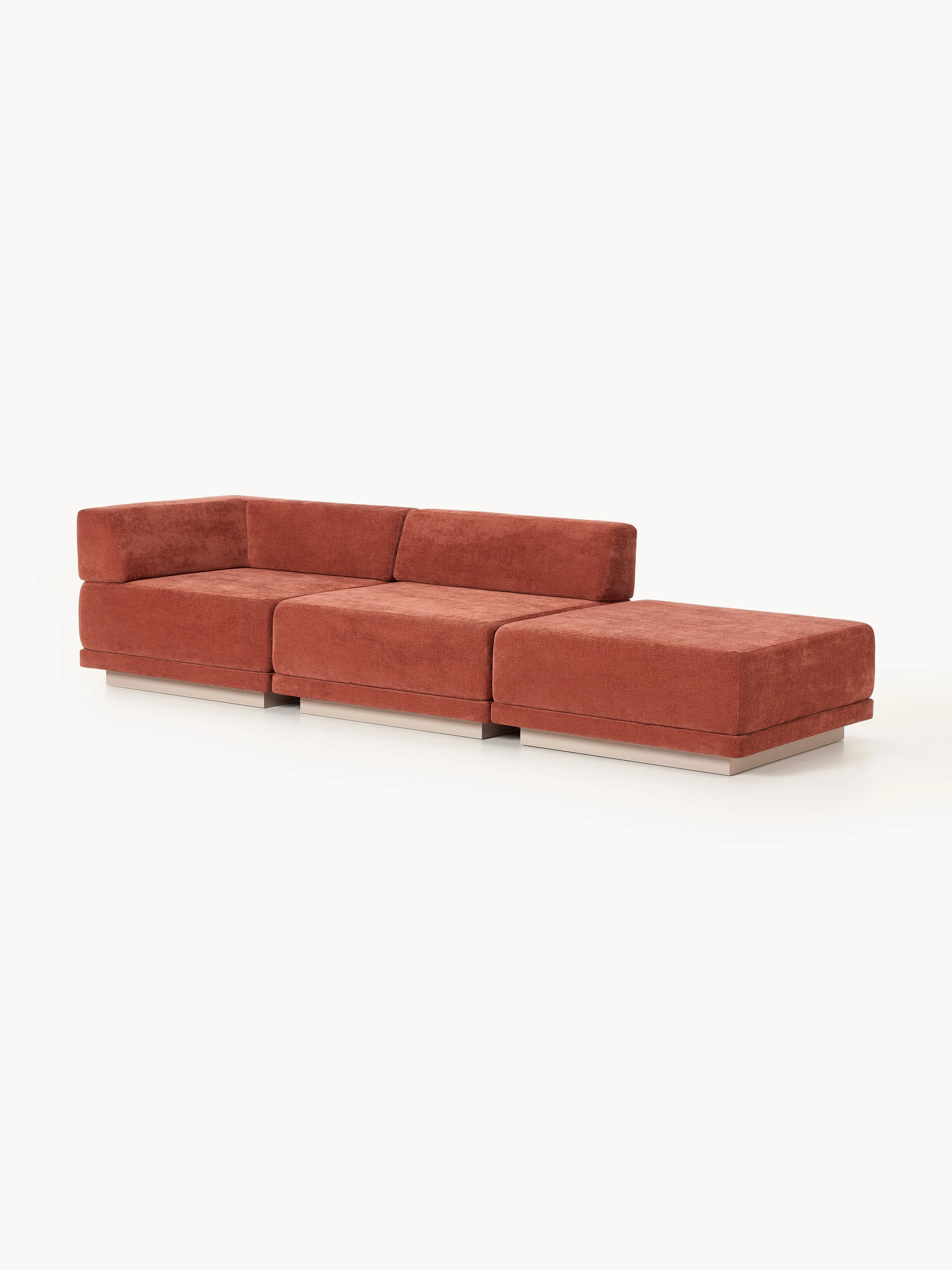 Modulaire bank Colin (4-zits) met poef
