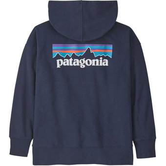 Patagonia Sweatshirt Hoodie P-6 Logo: New Navy Kinder