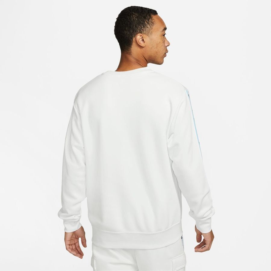 Nike Sweat NSW Repeat Fleece Swoosh - Blanc/Bleu