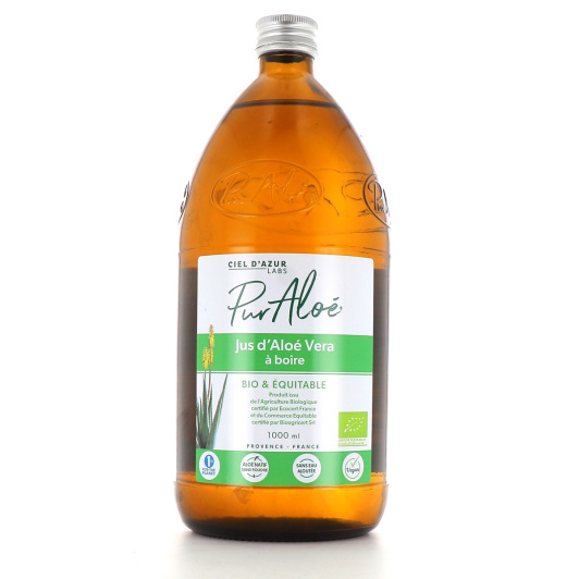 Pur Aloe jus aloe vera à boire - Digestion, brûlures d'estomac