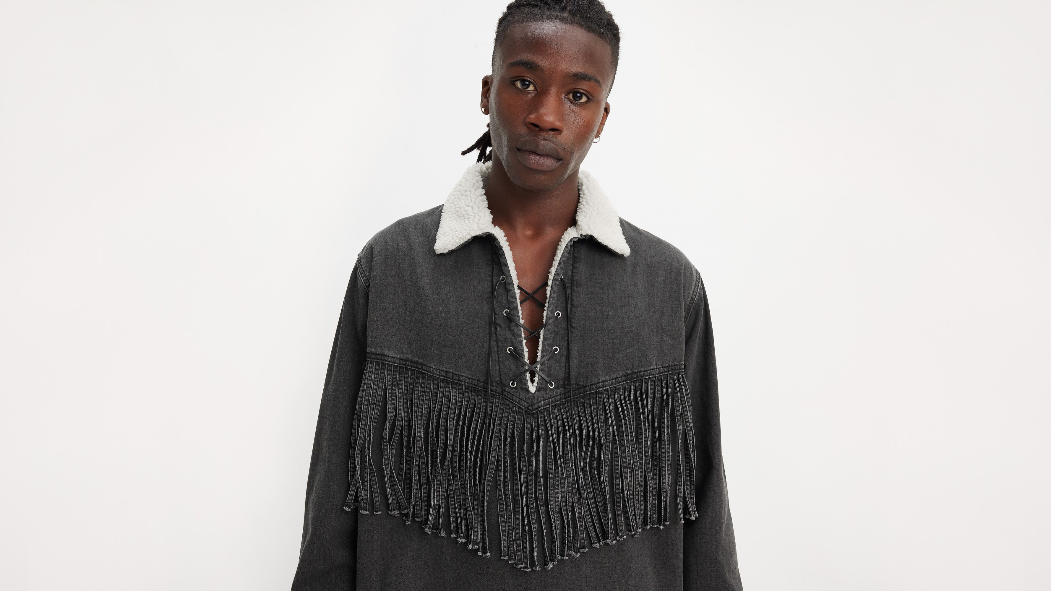 Chemise Western Cowboy Levi's® x Denim Tears - Worn-in Black - Bleu