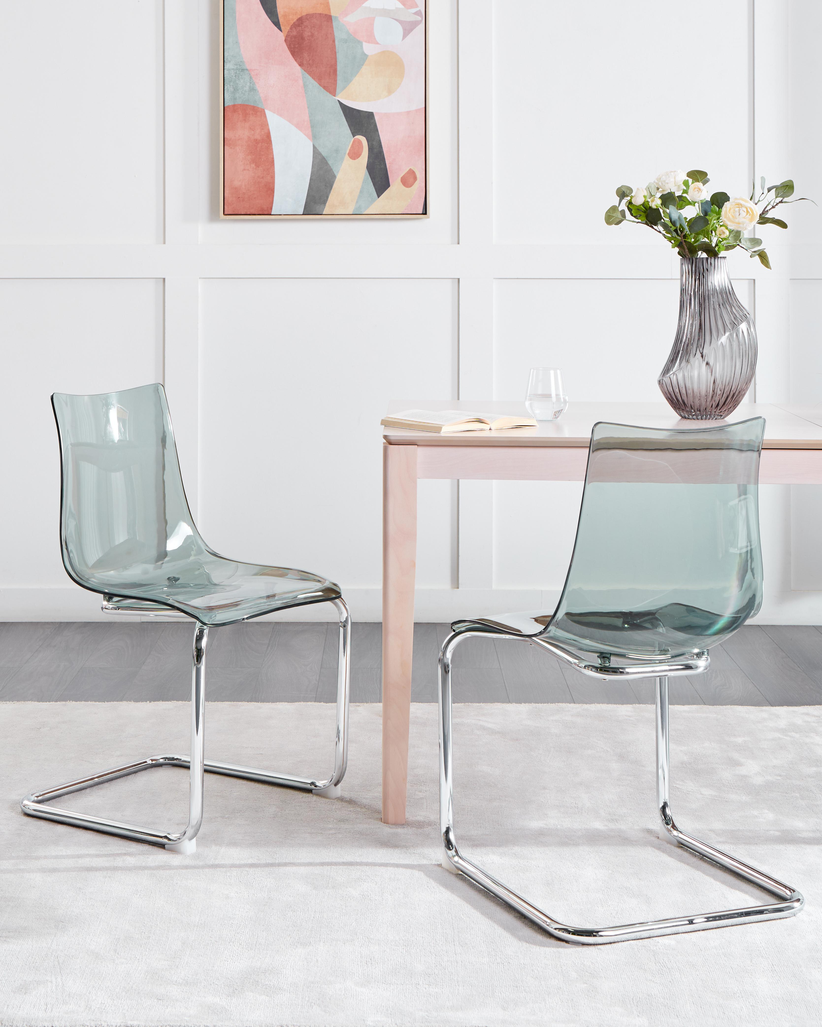 Set van 2 eetkamerstoelen MARSHALL Zwart