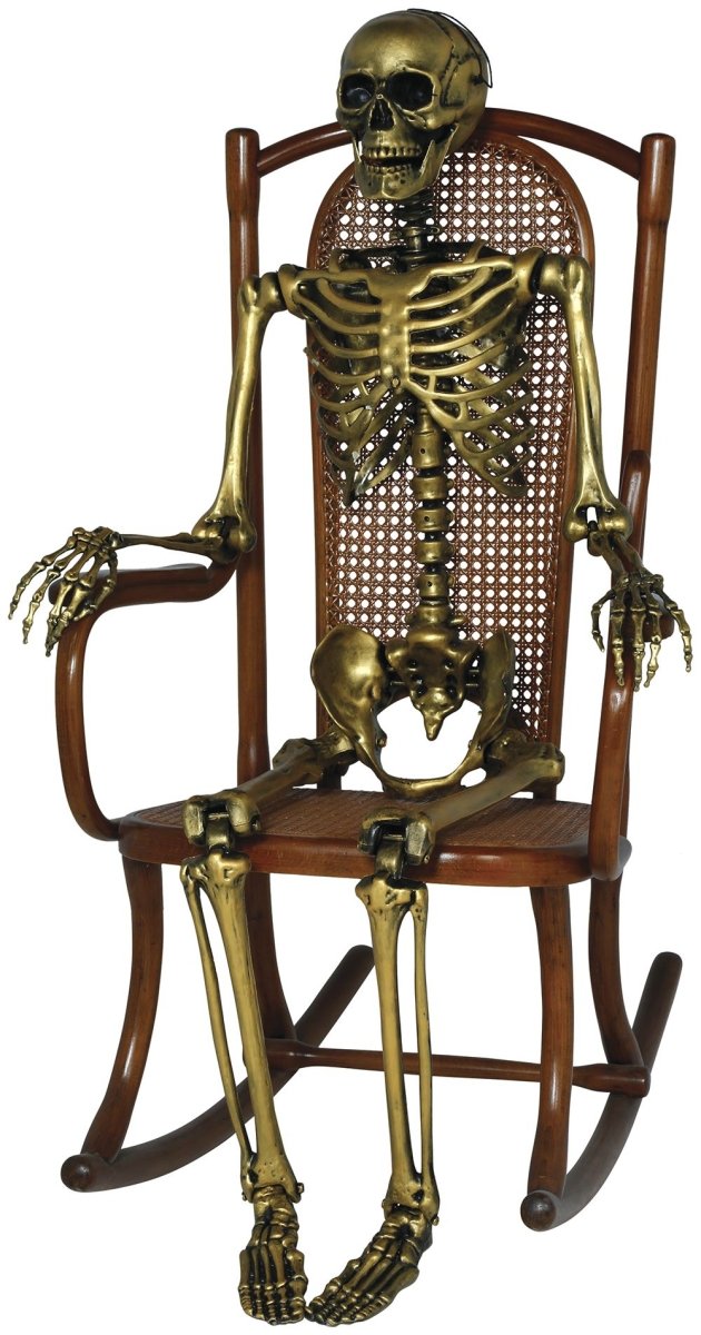 Halloween Goud Skelet 1,6m