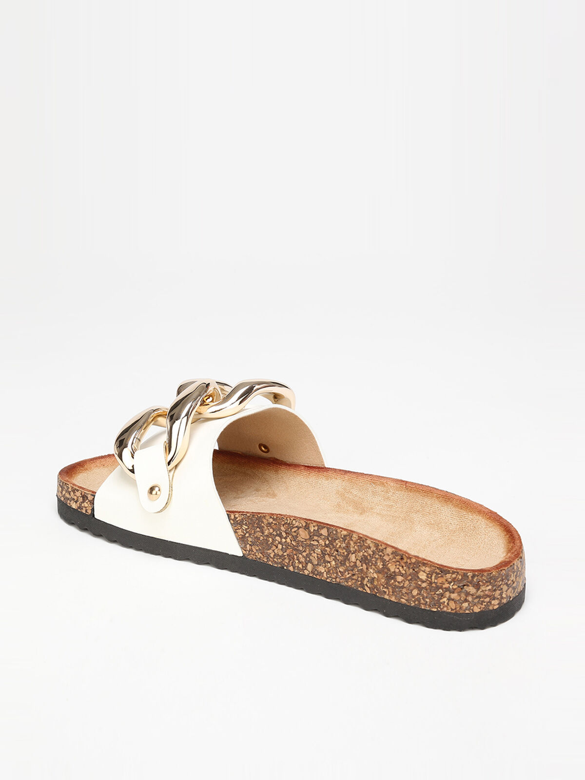 Mules à maillons XXL- Blanc